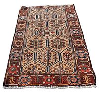 Full view of rug, angled perspective