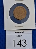 Reverse side of the 1982 twenty pence coin featuring the Tudor rose design and denomination inscription.