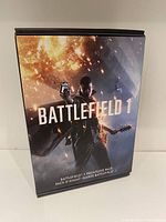 Front view of Battlefield 1 Collector's Edition box showing cover art of soldier and game title with Frontline Pack subtitle.