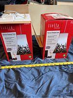 Two Tiella Varese Pendant Pack light fixture boxes measuring about 14" tall each.