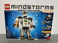 Front of the Lego Mindstorms NXT 2.0 box showing robot image and specifications