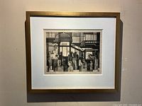 Framed lithograph front view