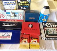 Overview of all games and items in lot