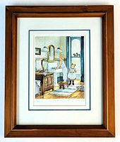 Framed signed and numbered print "Taking Turns" by Trisha Romance, showing the entire piece including frame and matting.