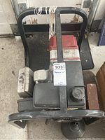 Top view of the Enduro generator showing fuel tank, frame, and pull-start mechanism.