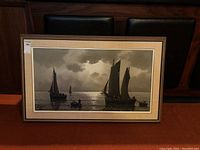 Full view of painting and frame showing overall appearance