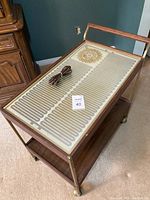 Full view of Salton Hotable rolling warming tray with cord placed on warming surface