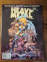 Front cover of Heavy Metal magazine July 1998 issue showing fantasy artwork by Manara.
