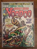 Front cover of Strange Tales #170 comic featuring Brother Voodoo showing colorful artwork with snakes and title text