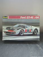 Box front showing the Revell Ford GT40 #98 model car artwork and branding