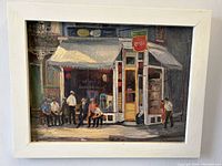 Frontal view of the full painting and frame showing overall composition