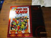 Front cover of the box showing comic style artwork of the X-Men characters with the lot title.