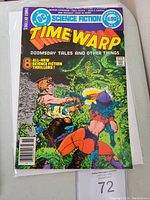 Front cover of Time Warp #1 comic showing the title, price, and colorful sci-fi illustration.