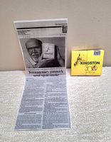 Photo of article featuring man holding the promotional cigarette pack and text describing the gimmick and promotion.