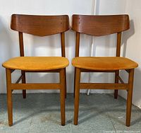 Front view of both chairs side by side