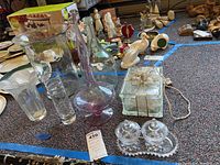 All lot items arranged on floor