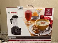 Front of original Vitamix 6300 packaging box with branding and product image