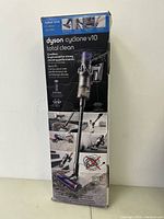 Front of original Dyson Cyclone V10 Total Clean box showing branding and model