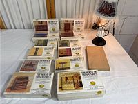 Full view of House Of Miniatures boxed kits, nine sealed.