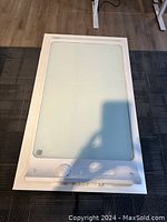 Top-down view of the whiteboard showing full surface and frame