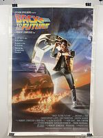 Full view of Back to the Future poster showing main artwork and title