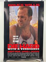 Front side of the poster showing Bruce Willis with title and main actor names.