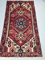 Full top-down view of rug showing overall pattern and colors