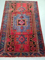 Full top-down view of rug showing overall design and colors