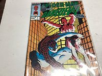 Photo of Spider-Man and Daredevil #1 comic book cover showing both characters in action poses with special edition label.