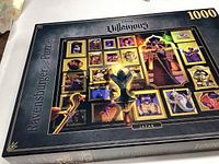 Box of Ravensburger 1000-piece Disney Villainous puzzle featuring Jafar character.