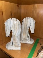 Front view of both bookends side by side