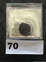 Front view of the 1880 Canada 1 Cent coin in ICCS graded VF-20 holder showing coin details and certification.