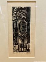 Front view of framed print