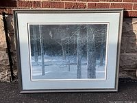 Full front view of the framed limited edition print showing mat and frame