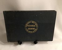 Front cover of the black hardcover book showing the gold embossed title: "Hawkins' Self Help Mechanical Drawing For Home Study".