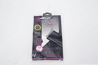 Front of sealed packaging showing branding and product features such as easy align application and peel & stick.