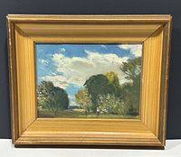 Full view of framed painting