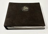 Closed dark brown display album with 'Flora & Fauna of the World' logo on front cover.