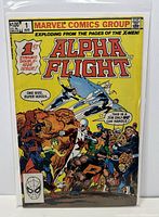 Front cover of Marvel Alpha Flight #1 comic book showing characters and title