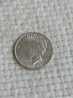 Obverse view showing Lady Liberty and year 1922