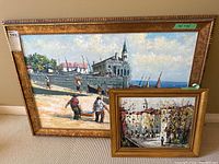Both paintings side by side showing relative sizes and frames