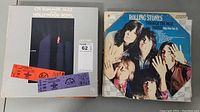 Photo of CTI Summer Jazz Hollywood Bowl LP and Rolling Stones Through the Past, Darkly (Big Hits Vol. 2) LP, showing album covers and condition.