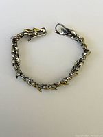 Photo showing full dragon bracelet laid flat
