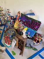 Group shot showing all items arranged on table