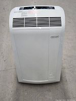 Front view of DeLonghi portable air conditioner & dehumidifier
