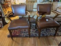 Front view of both chairs side by side