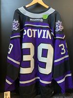 Back view showing KOHO label, player name “POTVIN” and number 39 in silver