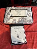 Front of the queen sheet set package with Southshore brand label and paisley pattern visible through packaging.