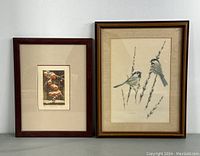 Both framed prints displayed side by side showing size and framing details