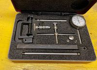 Full view of kit opened, all components visible in foam case.